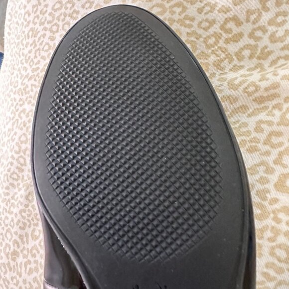 Coach NWOT Lara black patent leather ballet flats with bow - Picture 9 of 11